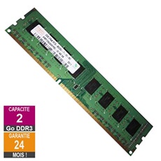 Barrette Mémoire 2Go RAM DDR3 HMT125U6AFP8C-G7 PC3-8500U 1066MHz 2Rx8