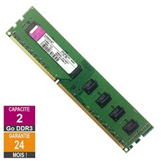 Barrette Mémoire 2Go RAM DDR3 KY996D-ELD PC3-8500U 1066MHz 2Rx8