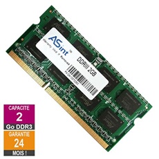 Barrette Mémoire 2Go RAM DDR3 SSZ3128M8-EDJEF SO-DIMM PC3-10600 1333MHz 2Rx8