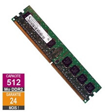 Barrette Mémoire 512Mo RAM DDR2 HYS64T64000HU-3.7-A DIMM PC2-4200U