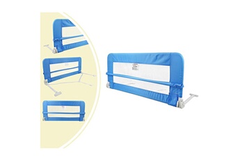 Barrière de lit bébé Leogreen Barrière de sécurité pour lit de bébé, barrière de lit pour enfant, 1,02 mètre(s), bleu, matériau: tissu en nylon, plastique