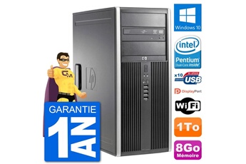 PC De Bureau HP PC Tour HP 8200 Intel G630 Ram 8Go Disque Dur 1To Windows 10 WiFi