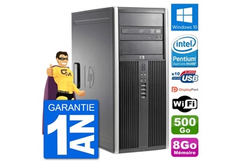 PC De Bureau HP PC Tour HP 8200 Intel G630 Ram 8Go Disque Dur 500Go Windows 10 WiFi