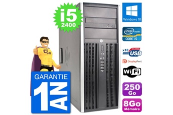 PC De Bureau HP PC Tour HP 8200 Intel Core i5-2400 Ram 8Go Disque Dur 250Go Windows 10 WiFi