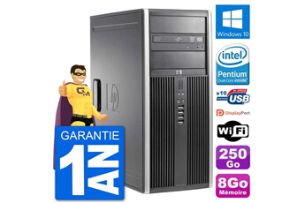 PC De Bureau HP PC Tour HP 8200 Intel G630 Ram 8Go Disque Dur 250Go Windows 10 WiFi