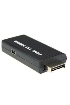 PS2 à HDMI Audio Video Converter Adaptateur audio 3,5 mm Moniteur HDTV sortie