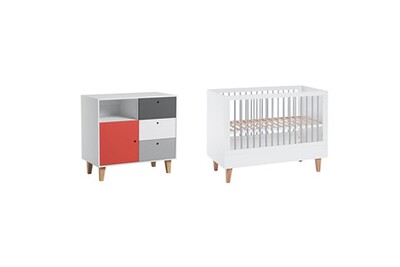 Chambre D Enfant Vox Lit Bebe 60x1 Et Commode A Langer Concept Rouge Darty Chambre D Enfant Vox Lit Bebe 60x1 Et Commode A Langer Concept Rouge Darty
