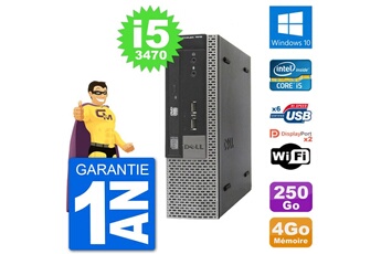 PC De Bureau Dell Ultra Mini PC Dell 7010 Usff i5-3470 Ram 4Go Disque Dur 250Go Windows 10 WiFi