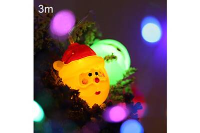 Projecteur Exterieur Et Detecteur De Mouvement Prixwhaou Lumiere De Fete Guirlande Lumineuse A Del Du Pere Noel 3 M Lumiere Coloree Darty