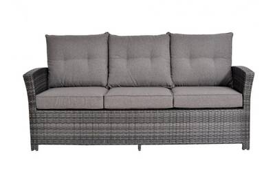 Salon De Jardin Vente Unique Canape 3 Places 2 Tabourets