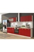 GENERIQUE ULTRA Cuisine complete avec meuble four et plan de travail inclus L 300 cm - Rouge mat photo 1