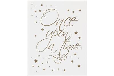 Sticker Mural Promobo Planche Stickers Enfant Conte De Fee Citation Etoiles Once Upon A Time Darty