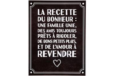 Sticker Mural Promobo Planche Stickers Citation Recette Amour A Revendre Fond Noir Darty
