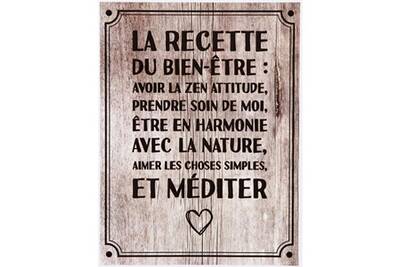 Sticker Mural Promobo Planche Stickers Citation Recette Bien Etre Fond Loft Darty