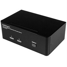 2-Port DisplayPort Dual-Monitor KVM Switch - 4K 60Hz