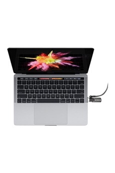 macbook pro touch bar lock adapter with combination cable lock - kit de sécurité