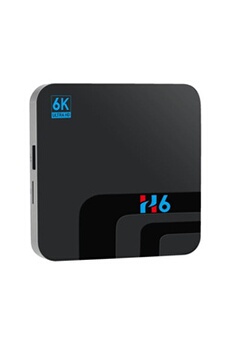Passerelle multimédia GENERIQUE Version internationale H6 TV Box 6K HD Décodeur intelligent TV Box Android 8.1 2.4GHz 4G Smart Media Player