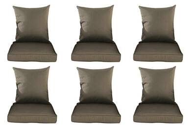 Salon De Jardin No Name Joli Lot De 12 Coussins Et Dossier De