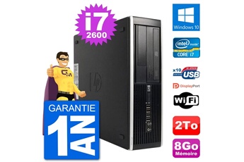 PC De Bureau HP PC HP 8200 Elite Sff Intel i7-2600 Ram 8Go Disque Dur 2To Windows 10 WiFi