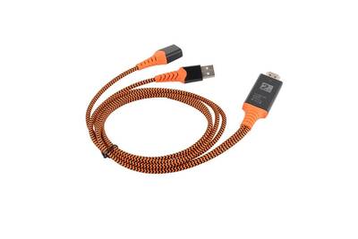 Connectique Audio Video Aucune Adaptateur De Cable De Type C Vers Hdmi Hdtv Av Tv Pour Pc De La Serie Samsung Galaxy Iphone Marron Darty