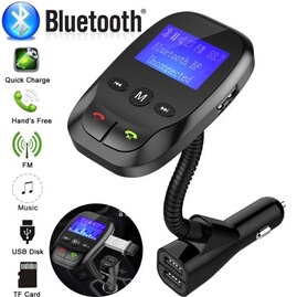 Transmetteur FM Bluetooth 5.0 Voiture - Adaptateur Allume-Cigare Avec Chargeur USB Type C, Mains Libres Et MP3