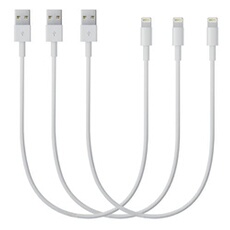 Lot 3 Cables USB Lightning Chargeur COMPATIBLES Apple iPhone 2 Metres