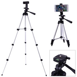 Trépied Réglable En Hauteur DOITOOL - Pour Appareil Photo, Smartphone, Tablette - Rotation 360° - Pliable Et Portable - En Aluminium, Stable