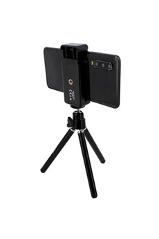 Mini Trépied Rotatif 360° Smartphone Largeur 51 à 85mm HD-3053 Noir