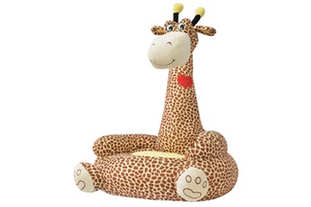 Chaises hautes et réhausseurs bébé GENERIQUE Mobilier pour bébés et tout-petits collection téhéran chaise en peluche pour enfants girafe marron