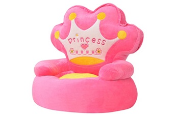 Chaises hautes et réhausseurs bébé GENERIQUE Mobilier pour bébés et tout-petits ligne jakarta chaise en peluche pour enfants princesse rose