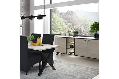 Ensemble Table Chaise Kasalinea Salle A Manger Couleur Bois