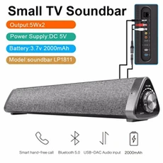 Enceinte intelligente GENERIQUE TV double SoundBar haut-parleur sans fil Bluetooth d'enceintes Home Cinéma Bluetooth5.0