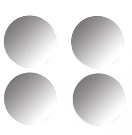 Miroir de décoration Paris Prix Lot 4 miroirs adhésifs 30x30 cm rond ...