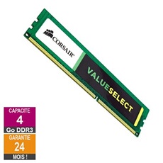 Barrette Mémoire Corsair Barrette Mémoire 4Go Ram Ddr3 Corsair Cmv4Gx3M1A1333C9 Dimm Pc3-10600U