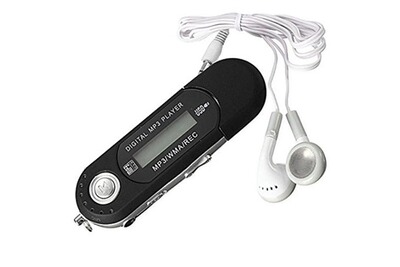 Romsion Disque Dictaphone MP3 Enregistreur Audio Mini Audio Num¨¦Rique 8 Go Black ETC. 