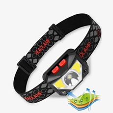 GENERIQUE - Lampe Frontale LED Rechargeable USB - Running - Camping - Noir