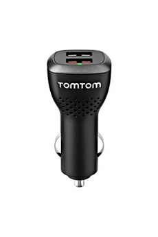 Chargeur pour téléphone mobile Tomtom High-Speed Dual Charger - Adaptateur d'alimentation pour voiture - 2.4 A - 2 connecteurs de sortie (USB) - pour GO 620, 6200; GO Professional 520,