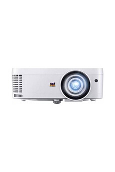 Vidéoprojecteur Viewsonic PS600W - Projecteur DLP - 3D - 3700 ANSI lumens - WXGA (1280 x 800) - 16:10 - 720p - objectif fixe à focale courte