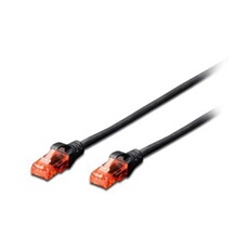 Câble Réseau Rigide UTP 6ème Catégorie EW6U-010BL RJ45 Noir