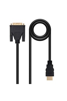 Montage et connectique PC Nanocable Nano Cable 10.15.0503 - Câble DVI vers HDMI, mâle-mâle, Noir, 3mts