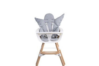 Chaises hautes et réhausseurs bébé Childwood Coussin de siège universel ange coton gris ccascgr