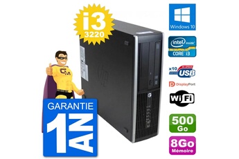 PC De Bureau HP PC HP 8300 Elite Sff Intel I3-3220 Ram 8Go Disque Dur 500Go Windows 10 WiFi