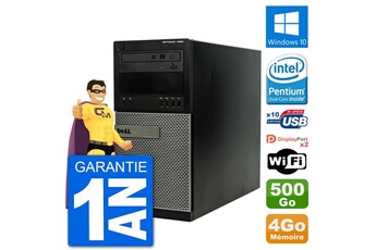 PC De Bureau Dell PC Tour Dell 7020 Intel Pentium G3220 Ram 4Go Disque Dur 500Go Windows 10 WiFi