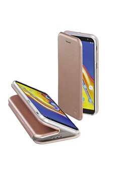 Coque et étui téléphone mobile Hama Etui portefeuille Curve pour Samsung Galaxy J6+, or rose