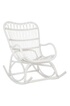 TousMesMeubles Rocking Chair Rotin blanc - RICKY photo 1