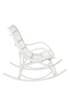 TousMesMeubles Rocking Chair Rotin blanc - RICKY photo 3