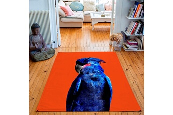 Tapis pour enfant Artpilo Tapis rectangulaire velours antidérapant imprimé animaux punky parrot - 135 x 200 cm