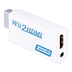 Wii vers HDMI Signal vidéo Convertisseur Adaptateur Full HD 1080p avec Audio Sortie jack 3,5 mm pour Nintendo WII Wii HDMI TV projecteur
