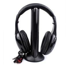 Ecouteurs GENERIQUE 5in1 Salut-Fi Casque sans fil Casque stéréo pour PC portable TV FM Radio MP3