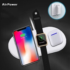 Montre connectée GENERIQUE Airpower chargeur sans fil Pad 3in1 Holder Qi chargeur sans fil pour Apple AirPod 2